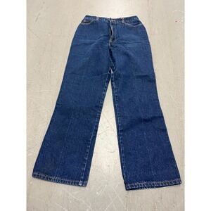 H.I.S. Jeans Womens 16 Deep Indigo Denim‎ High-Waisted Wide Leg Retro Streetwear